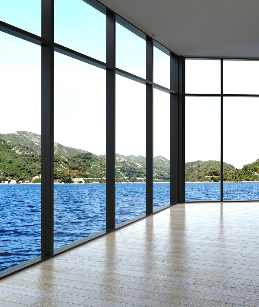 paredes de vidro em Itajaí